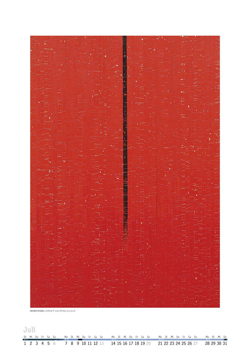 Kunstpartner Kalender 2003 Seite H