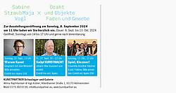 Sabine Straub & Maja Vogel – Draht und Faden & Objekte und Gewebe