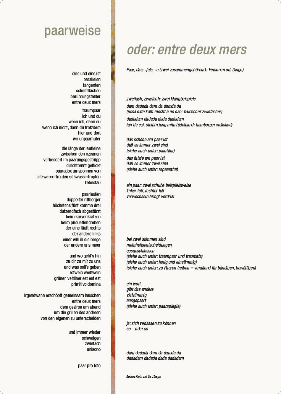 Kunstpartner Kalender 2005 B