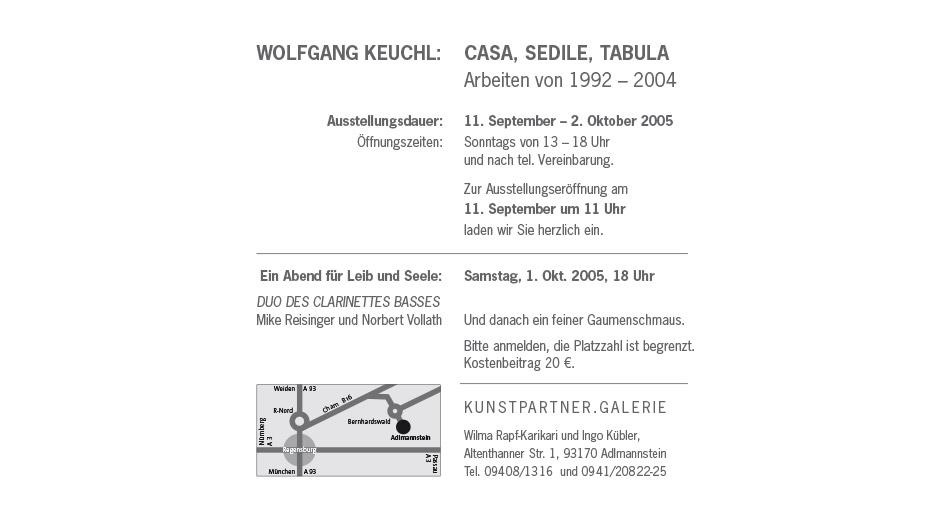Ausstellungen 2005 K Keuchl Einladung